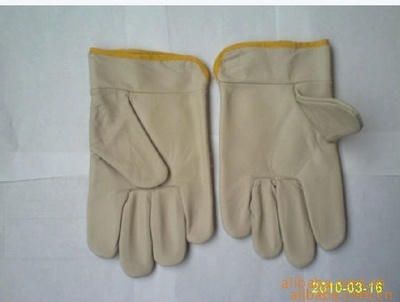 【供應(yīng)上海電焊牛皮手套,勞防用品,牛皮工作手套】價格,廠家,圖片,防護手套,上海品固勞防用品-